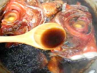 金目鯛のかぶと煮