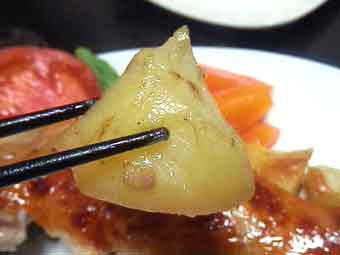 ローストチキンの付け合せのじゃがいもオーブン焼き