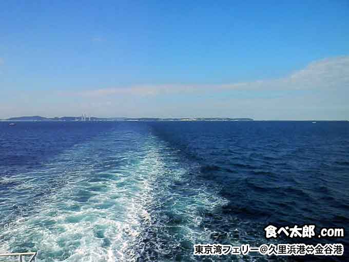 東京湾フェリーから見る三浦半島の眺め