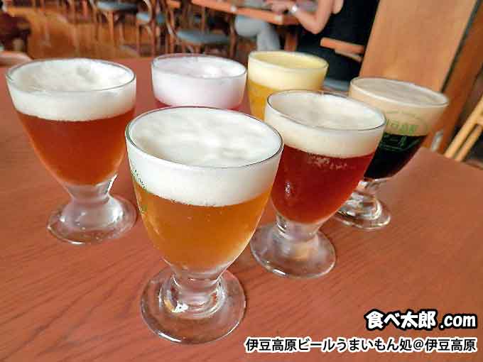 伊豆高原ビールうまいもん処の伊豆高原ビール各種