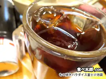 もつ焼きパラダイス富士のコーヒー割り＠池袋