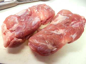 BBQタンドリーチキンに使う鶏モモ肉